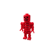 3 Pack Articulated Skeleton Figurines, Creative Desktop Ornaments for Home Office and Halloween Display — white background