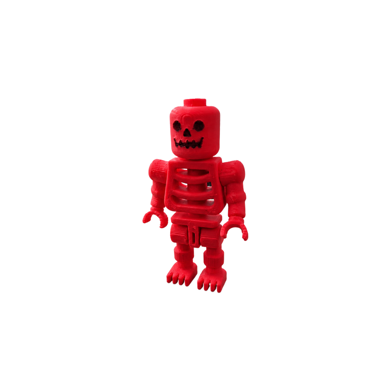 3 Pack Articulated Skeleton Figurines, Creative Desktop Ornaments for Home Office and Halloween Display — white background