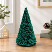 Textured Cone Festive Tabletop Holiday Tree Decoration — main product view