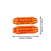 4 Pack Remote Control Model Car Off-Road Anti-Slip Traction Ramp Boards — dimensions