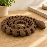 Articulated Flexible Snake Figurine, Textured Scale Detail, Movable Segmented Body, Desktop Decor — product scene