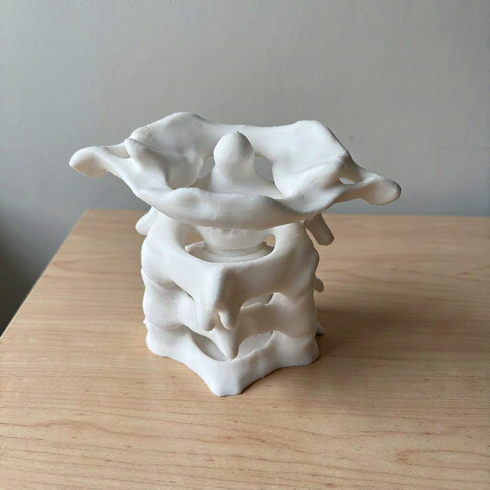 Cervical Vertebra Shaped Pen Holder, Novelty Desktop Pencil Cup for Office Desk Stationery Organization — additional product view