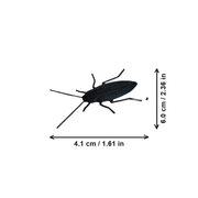 6 Pieces Realistic Cockroach Prank Props Novelty Practical Joke Items Funny Harmless Scary Gags for Surprise Parties — dimensions