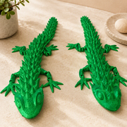 2 Pack Flexible Multi-Jointed Spiked Lizard Desktop Ornament, Posable Decor for Home and Office Desk Display — product scene
