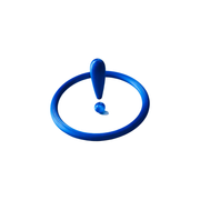 Exclamation Mark Shaped Hovering Fidget Spinner for Desktop Stress Relief — white background
