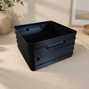 Stackable Storage Box Multi-purpose Desktop Organizer Container with Side Handles — product scene