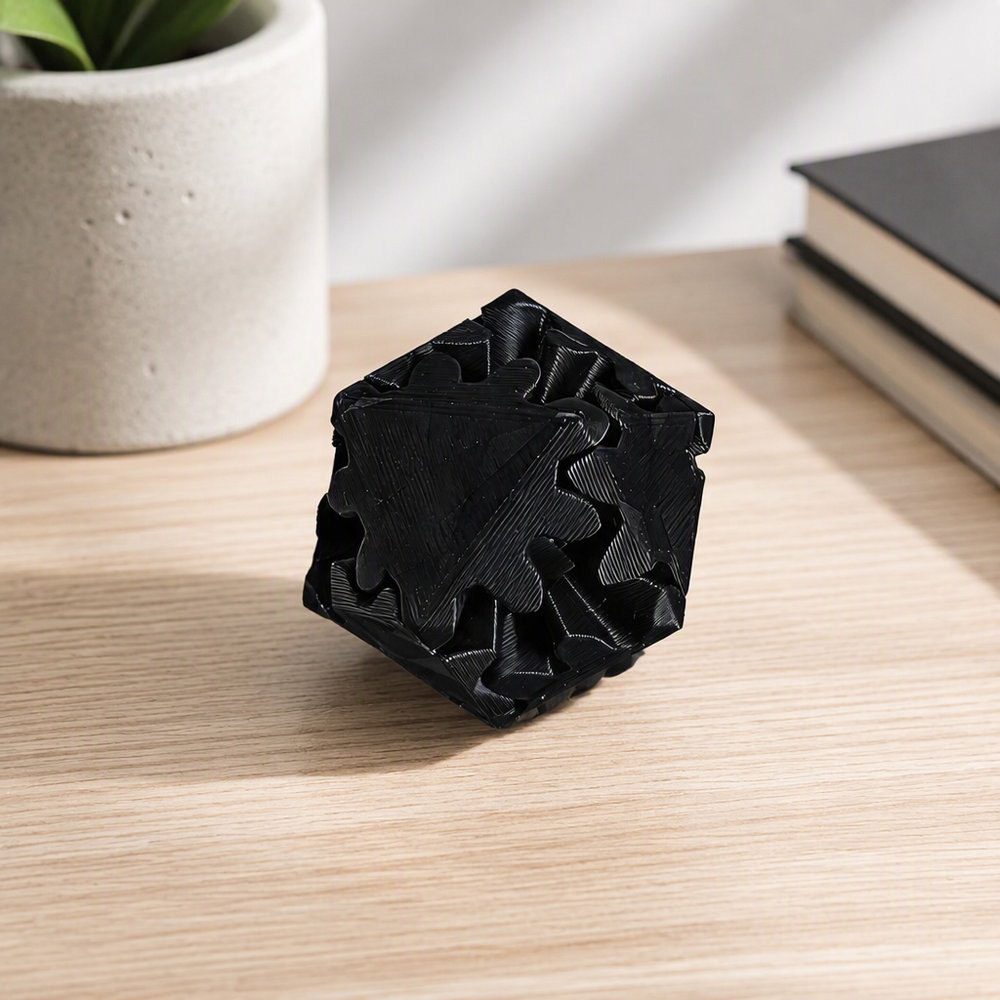 Rotating Interlocking Gear Geometric Block Smooth Spinning Desktop Sensory Stress Reliever — main product view