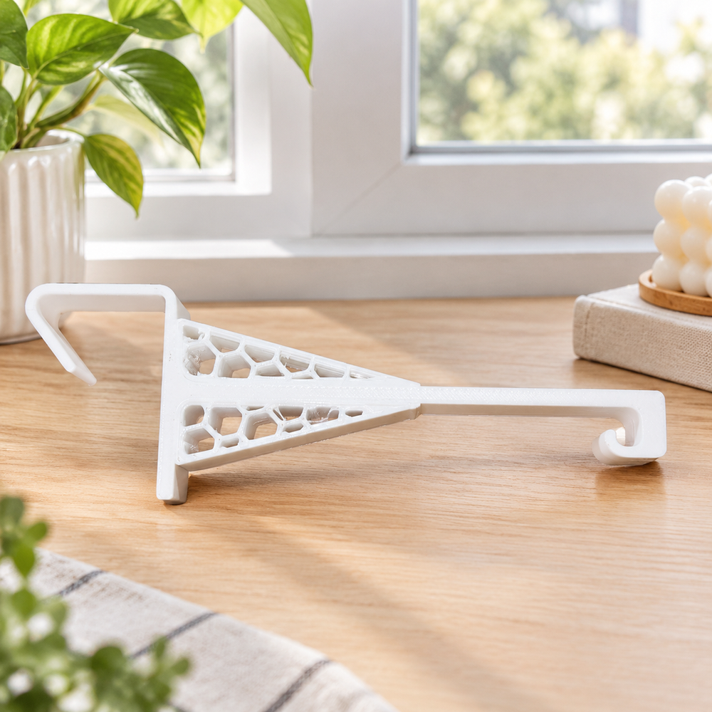 Clamp On No Drill Window Hanging Hook, Lightweight Hanger for Window Decorations and Small Ornaments — main product view