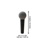 Realistic Textured Microphone Prop, Stage and Photography Display Decoration — dimensions