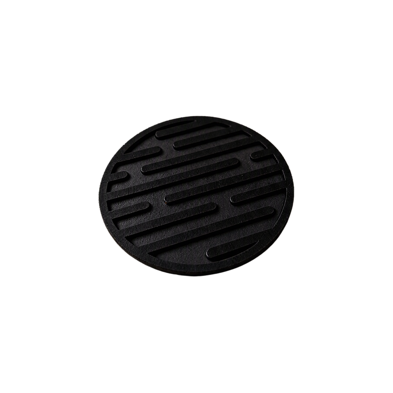 10 Pack Modern Textured Round Coasters for Table Surface Protection — white background