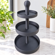 3-Tier Round Countertop Display Stand, Multi-layer Tray Organizer for Snacks, Desserts and Small Household Items — additional product view