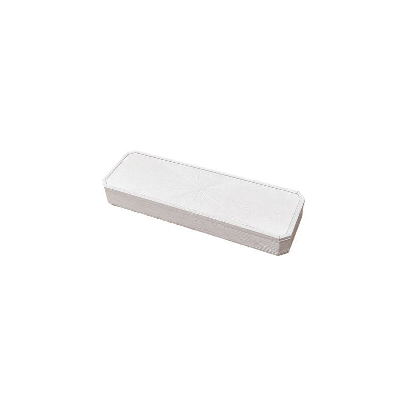 Sliding Lid Star Textured Storage Box with Beveled Edges, Organizer for Small Collectibles and Tiny Accessories — white background
