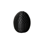 Textured Scale Egg Decor, Threaded Twist Open Design for Home Desktop and Shelf Display — white background