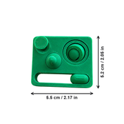 Portable Multi-Function Desk Fidget Pad with Interactive Movable Parts — dimensions