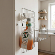 Wall Mount Spray Bottle Hanger Space Saving Cleaning Supply Organizer — main product view