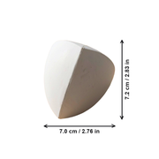 Reuleaux Tetrahedron Geometric Math Model, Smooth Solid Study Reference, Minimalist Desktop Decor — dimensions