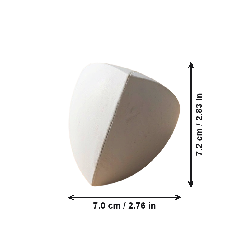 Reuleaux Tetrahedron Geometric Math Model, Smooth Solid Study Reference, Minimalist Desktop Decor — dimensions