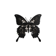 Hollow Cutout Butterfly Skull Wall Hanging Decor — white background
