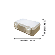 Portable Snap Lock Storage Box Sealed Container for Small Parts and Accessories Organization — white background