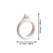 3 Pieces Cute Cat Shape Decorative Costume Rings — dimensions