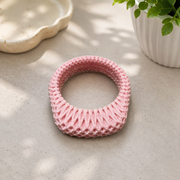 2 Pieces Hollow Grid Geometric Rings, Elegant Daily Fashion Decorative Accessories — main product view