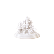 Fantasy Mushroom Castle Decor Ornament Desktop Home Display Statue — white background