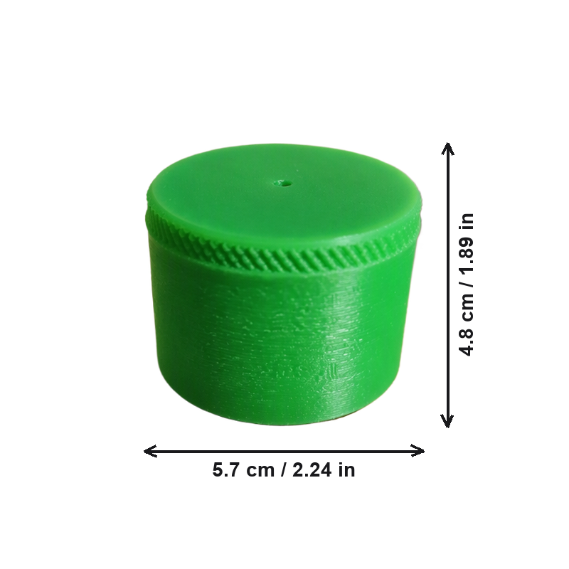 Twist Lock Small Sealed Storage Container, Special Opening Design Portable Small Item Storage Box — dimensions