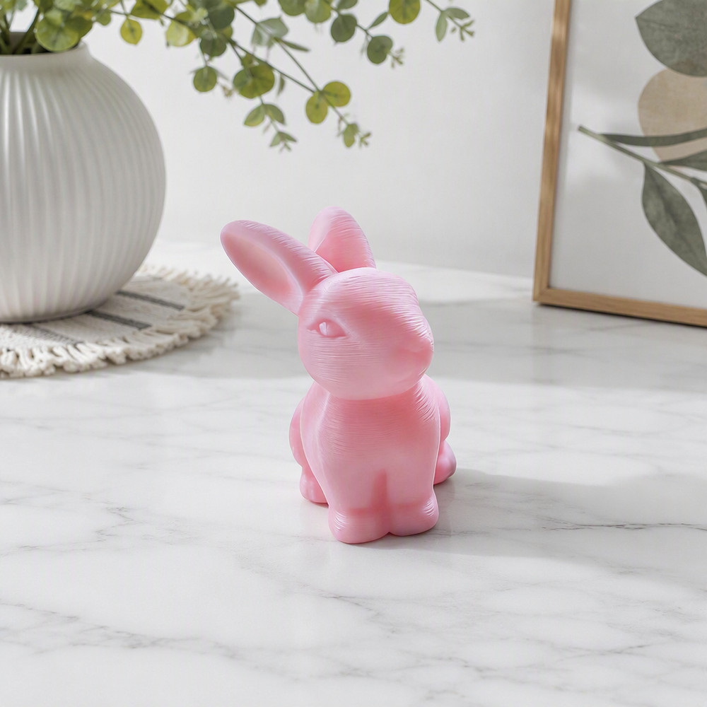Sitting Rabbit Figurine for Desktop and Shelf Spring Easter Home Holiday Decoration — main product view