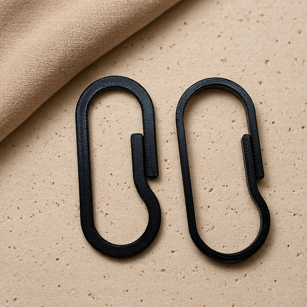 3 Pack Springless Carabiner Clips for Keychains and Small Daily Items — product scene