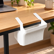 Clip-On Hanging Desk Storage Holder, Space-Saving Table Edge Organizer for Office Workstations — product scene