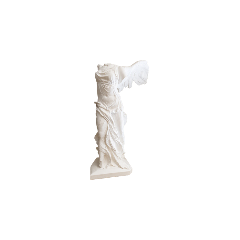 Classical Winged Figure Sculpture Home Art Decor Display Ornament — white background