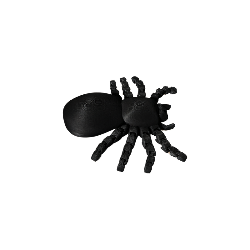 Articulated Spider Figurine with Flexible Poseable Legs for Desktop and Themed Party Decorations — white background
