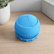 Twist Lock Rotating Small Desktop Storage Box, Secure Desktop Organizer Container — additional product view