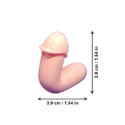 2 Pieces Cute Worm-shaped Ornament With Helmet, Fun Desktop Decor for Home and Office — white background
