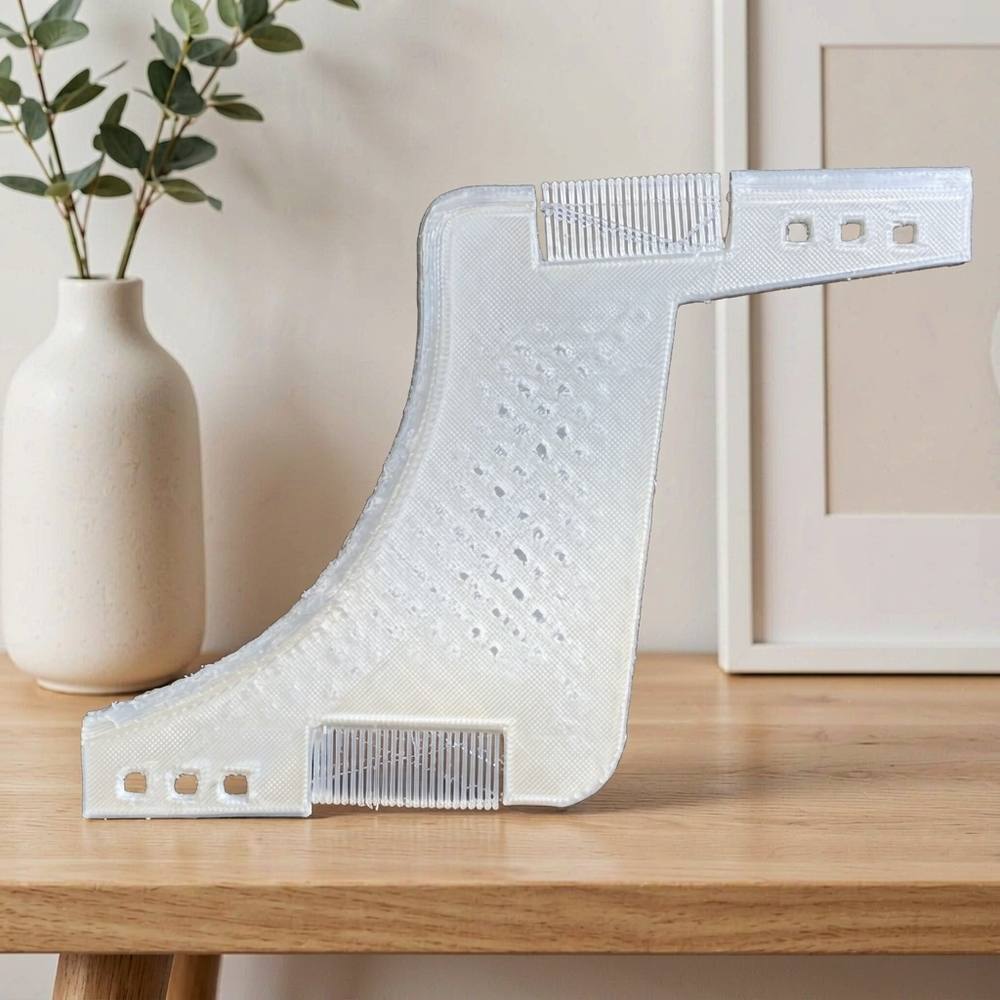 2 Piece Beard Styling Comb, Men's Grooming Tool for Creating Neat Clear Beard Lines — main product view