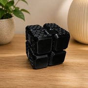 Angled Edge Print-In-Place Fidget Cube Portable Stress Relief Desktop Accessory — product scene