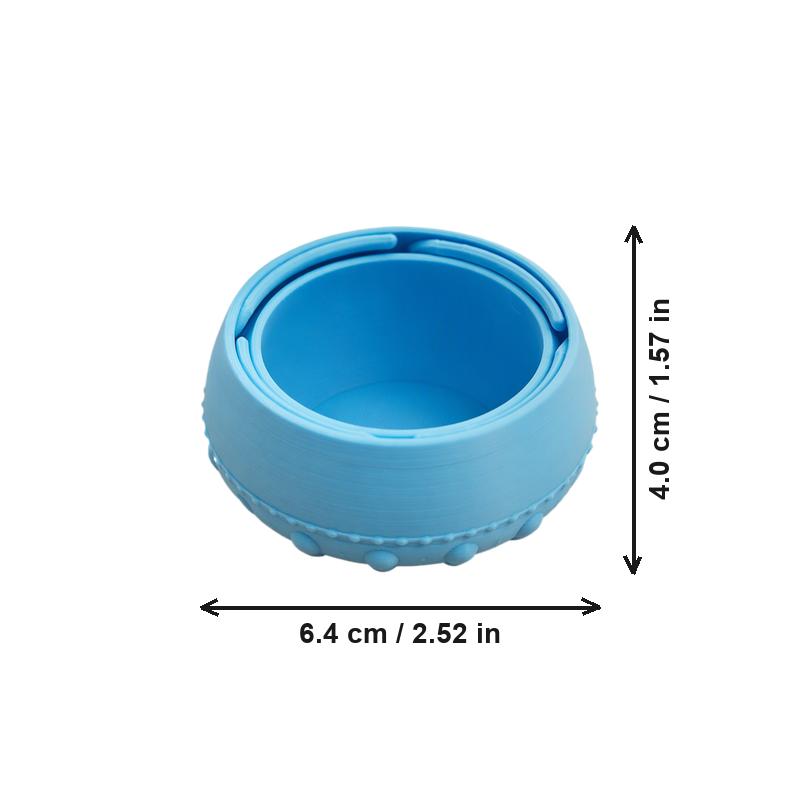 Twist Lock Rotating Small Desktop Storage Box, Secure Desktop Organizer Container — dimensions
