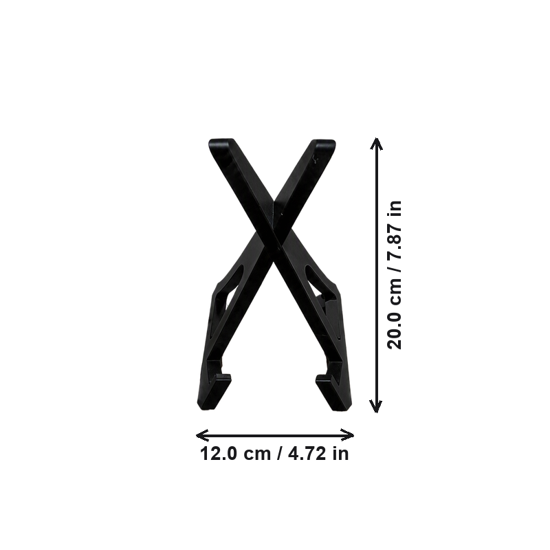 Collapsible X-Shaped Cookbook Stand, Stable Book Holder, Reading Rack for Kitchen Desk Home Use — dimensions