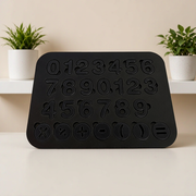 Number and Basic Math Symbol Set with Fitted Storage Tray, Math Utility for School and Office Use — main product view