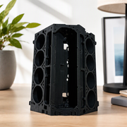 V8 Engine Block Shaped Business Card and Pen Holder, Desktop Office Organizer — main product view