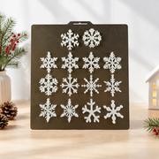 14 Pcs Unique Snowflake Hanging Ornaments for Seasonal Winter Holiday Display — additional product view
