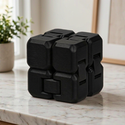 Angled Edge Print-In-Place Fidget Cube Portable Stress Relief Desktop Accessory — main product view