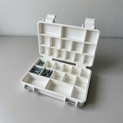 Portable Multi-Compartment Hardware Organizer Box, Small Parts and Screw Storage Case — additional product view
