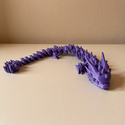 Articulated Spiked Dragon Figurine, Flexible Fully Jointed Posable Desktop and Shelf Display Decor — product scene