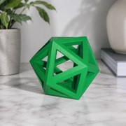 Hollow Open Geometric Polyhedron Minimalist Home Decor, Desktop and Shelf Display Ornament — additional product view