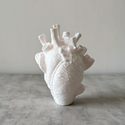 Anatomical Heart Shaped Decorative Vase, Unique Sculpture Accent for Desk, Shelf and Living Space — additional product view