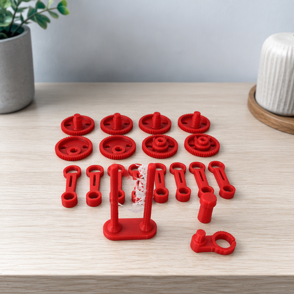 V8 Mechanical Mini Engine Model, Hand Crank Operated with Movable Pistons — additional product view