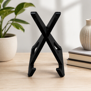 Collapsible X-Shaped Cookbook Stand, Stable Book Holder, Reading Rack for Kitchen Desk Home Use — main product view