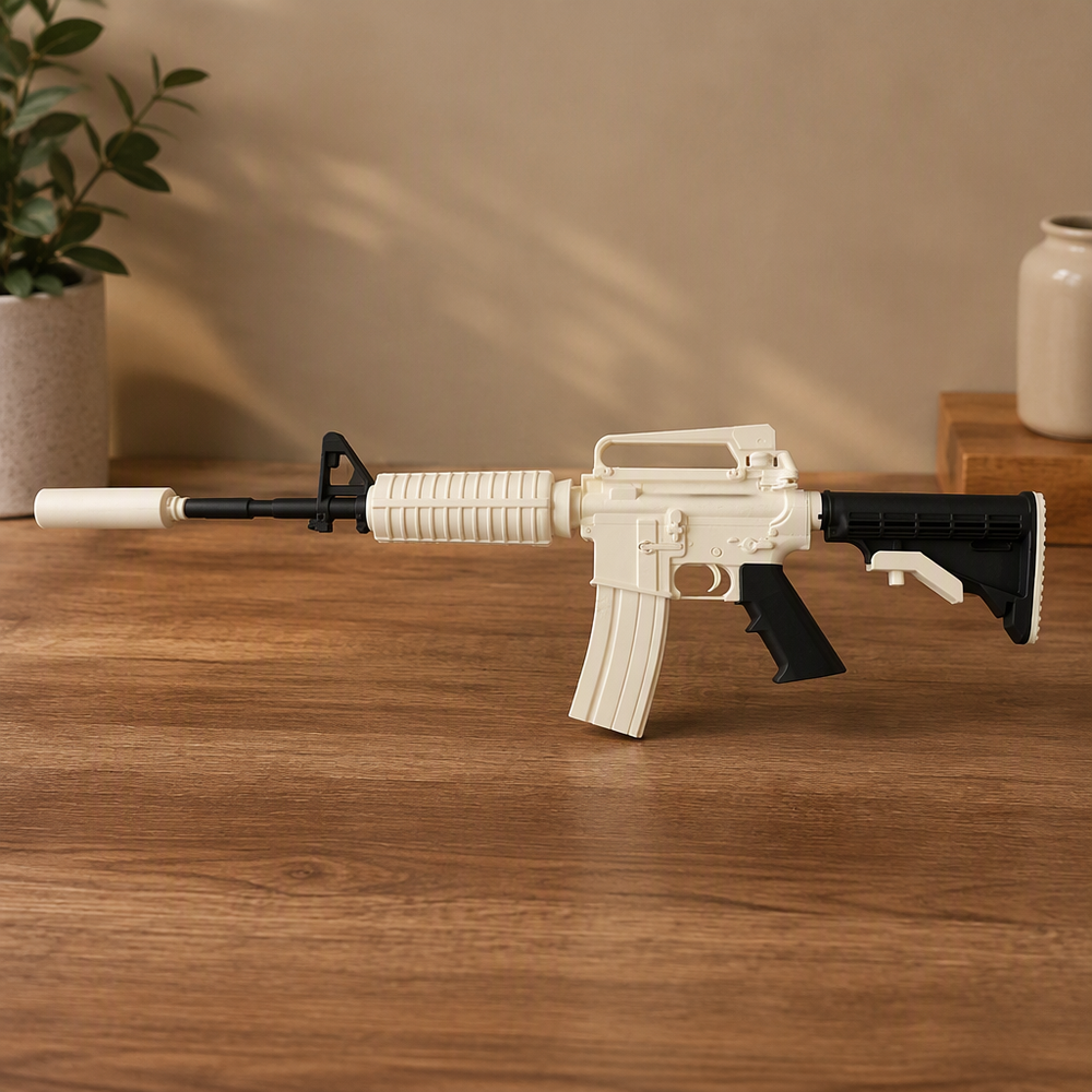 Two-tone Display Rifle Prop Model for Collection — product scene