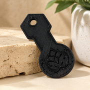 5 Pcs Key Shaped Shopping Cart Unlock Tokens with Hanging Hole — product scene